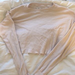TNA waffle crop long sleeve